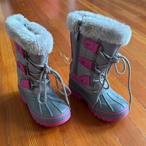 Girls Fur-Lined Winter Boots